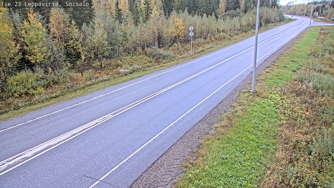 Weather Camera Image Road 23 Leppävirta, Soisalo, Leppävirta, Pohjois-Savo