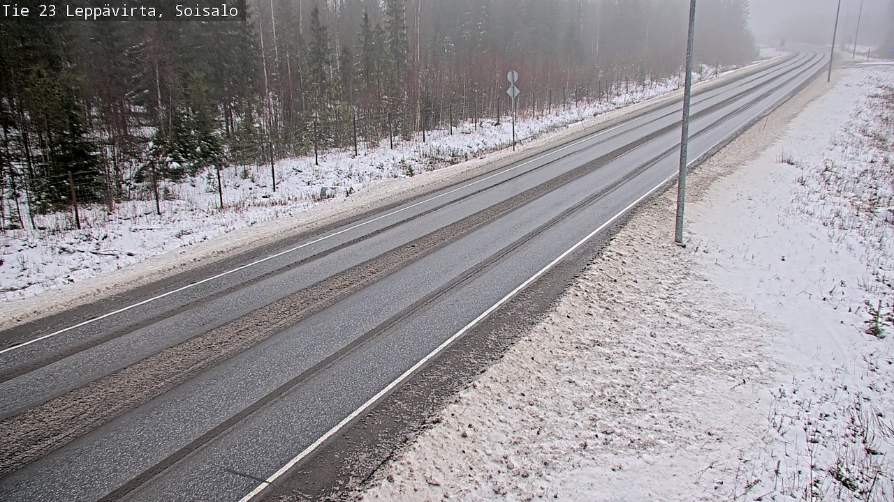 Weather Camera Image Road 23 Leppävirta, Soisalo, Leppävirta, Pohjois-Savo