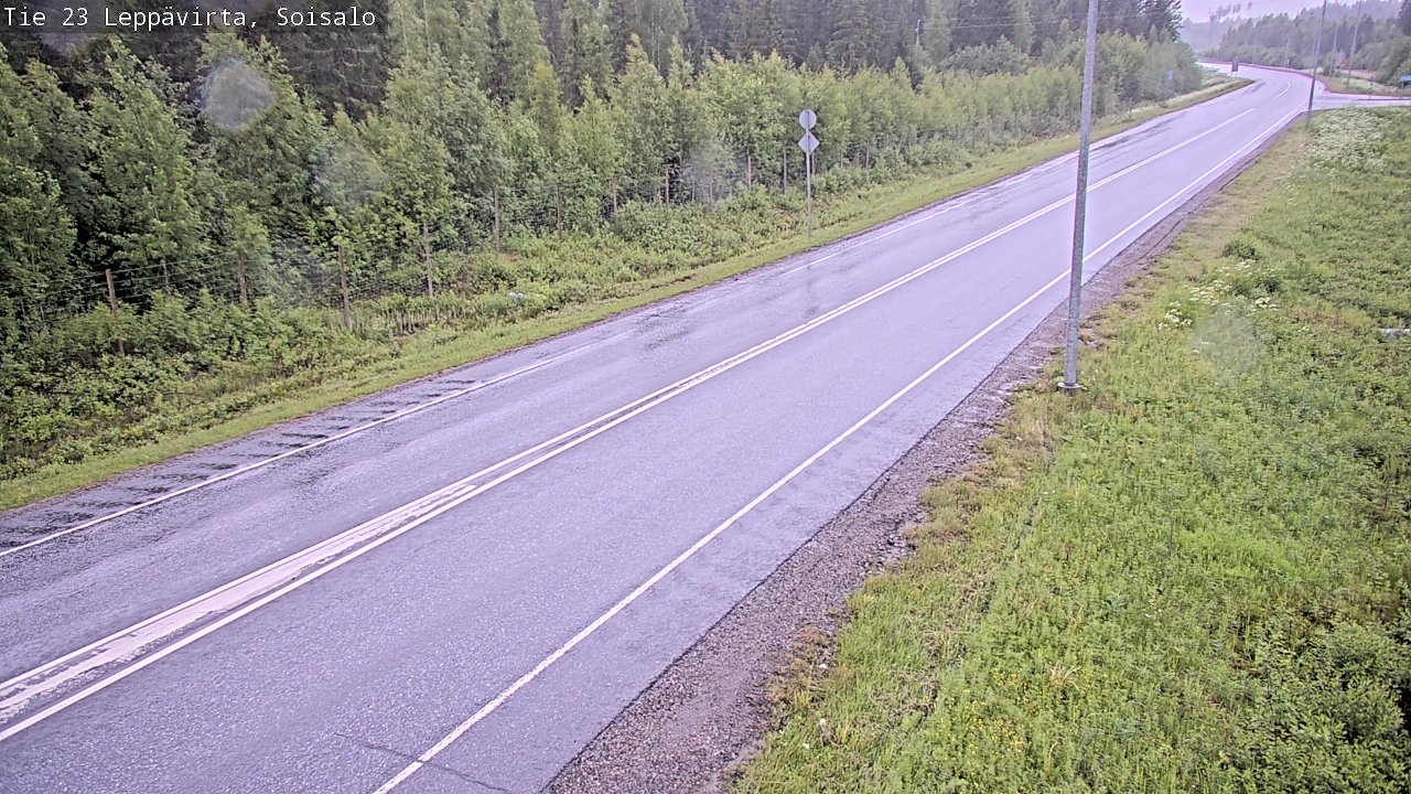 Weather Camera Image Road 23 Leppävirta, Soisalo, Leppävirta, Pohjois-Savo