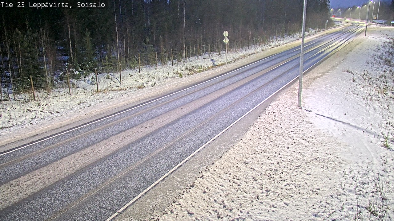 Weather Camera Image Road 23 Leppävirta, Soisalo, Leppävirta, Pohjois-Savo