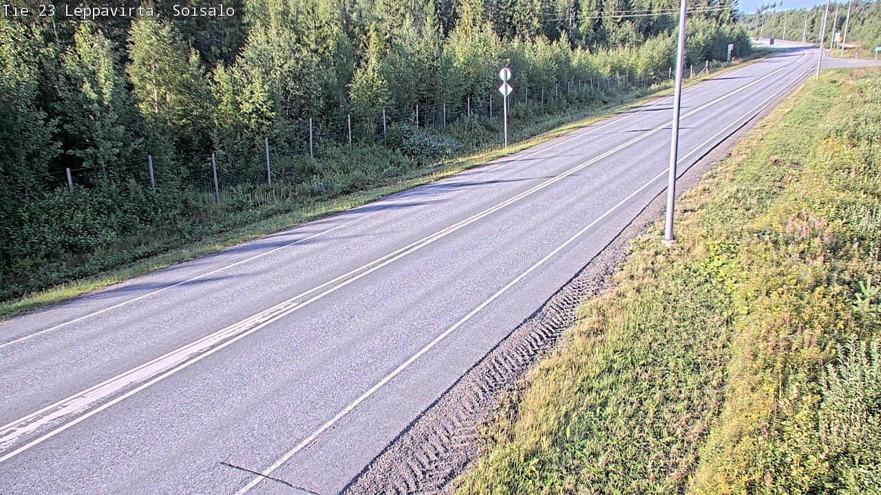 Weather Camera Image Road 23 Leppävirta, Soisalo, Leppävirta, Pohjois-Savo
