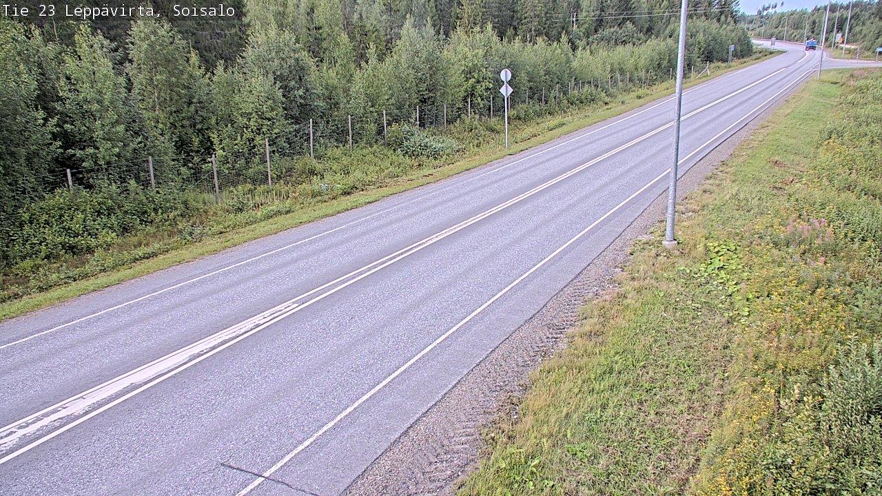 Weather Camera Image Väg 23 Leppävirta, Soisalo, Leppävirta, Pohjois-Savo