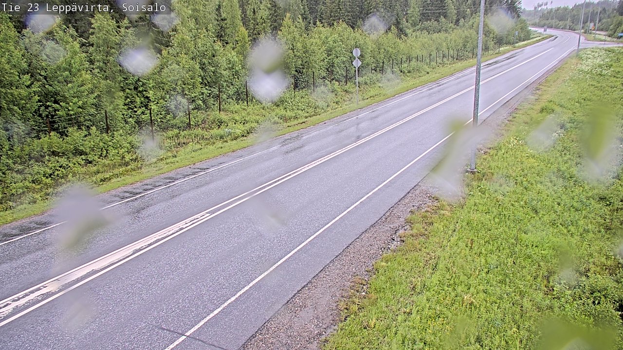 Weather Camera Image Road 23 Leppävirta, Soisalo, Leppävirta, Pohjois-Savo