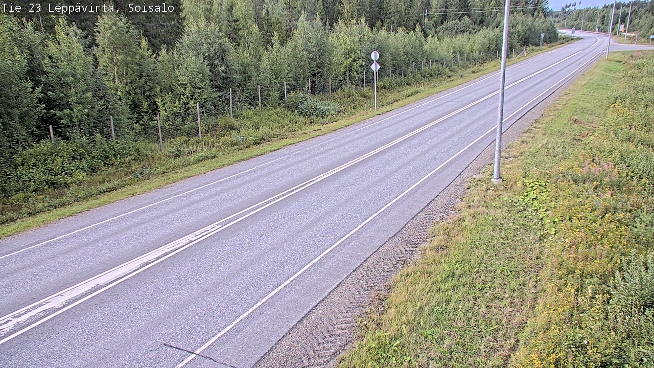 Weather Camera Image Väg 23 Leppävirta, Soisalo, Leppävirta, Pohjois-Savo