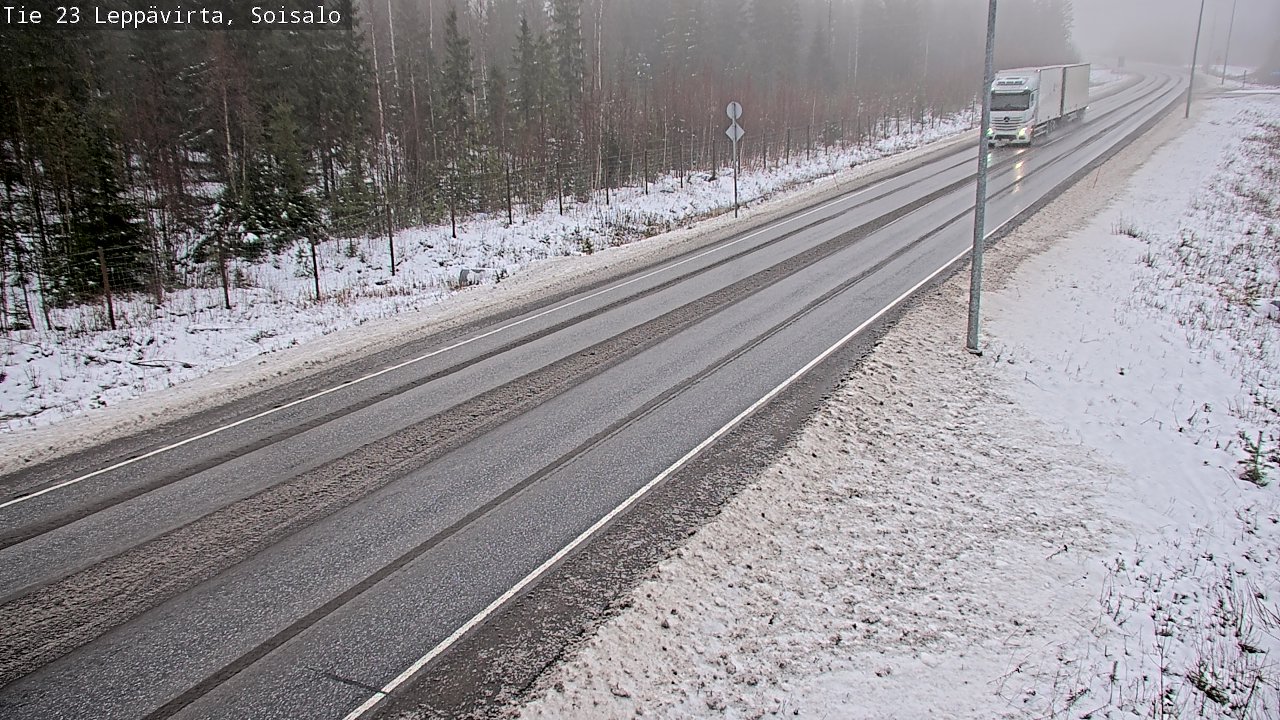 Weather Camera Image Road 23 Leppävirta, Soisalo, Leppävirta, Pohjois-Savo
