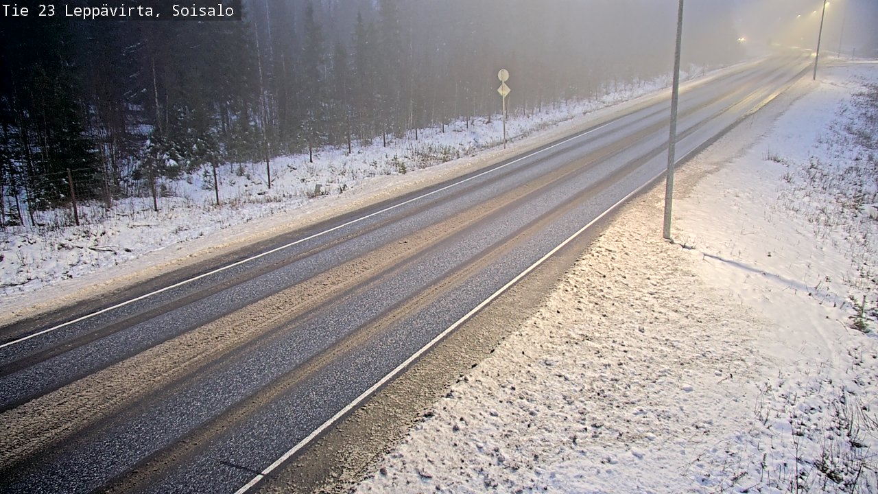 Weather Camera Image Road 23 Leppävirta, Soisalo, Leppävirta, Pohjois-Savo