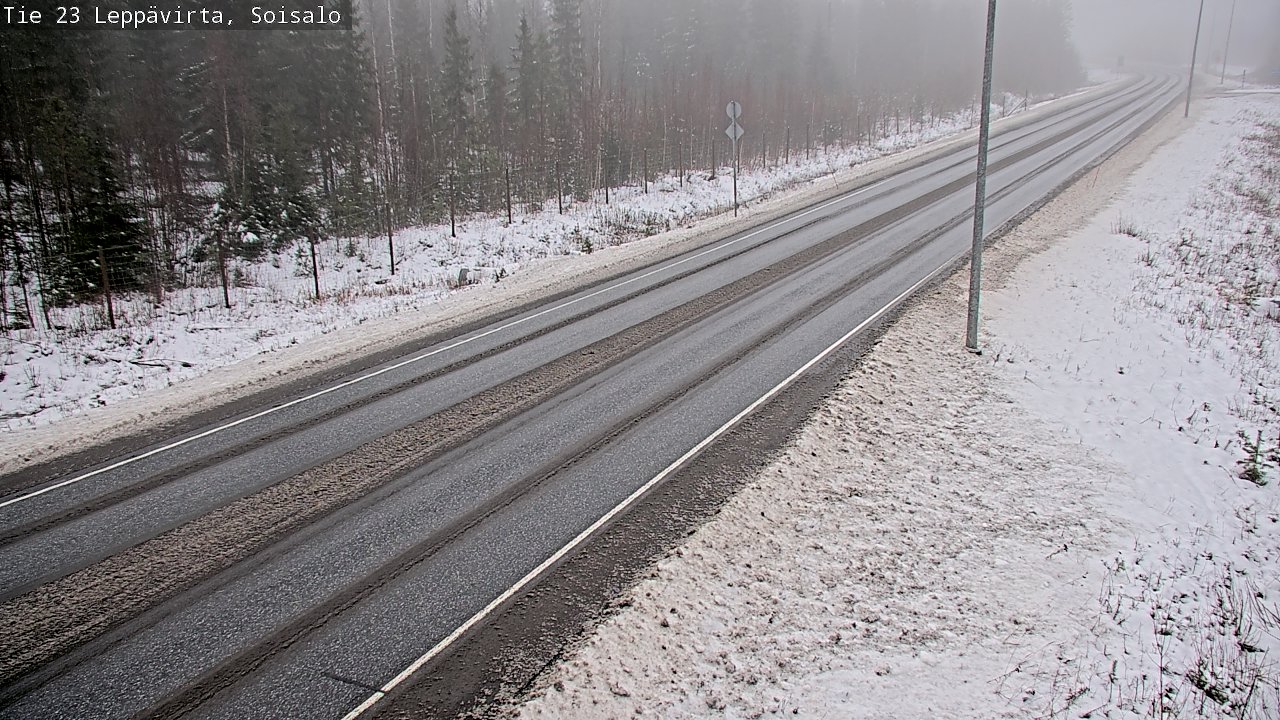 Weather Camera Image Road 23 Leppävirta, Soisalo, Leppävirta, Pohjois-Savo