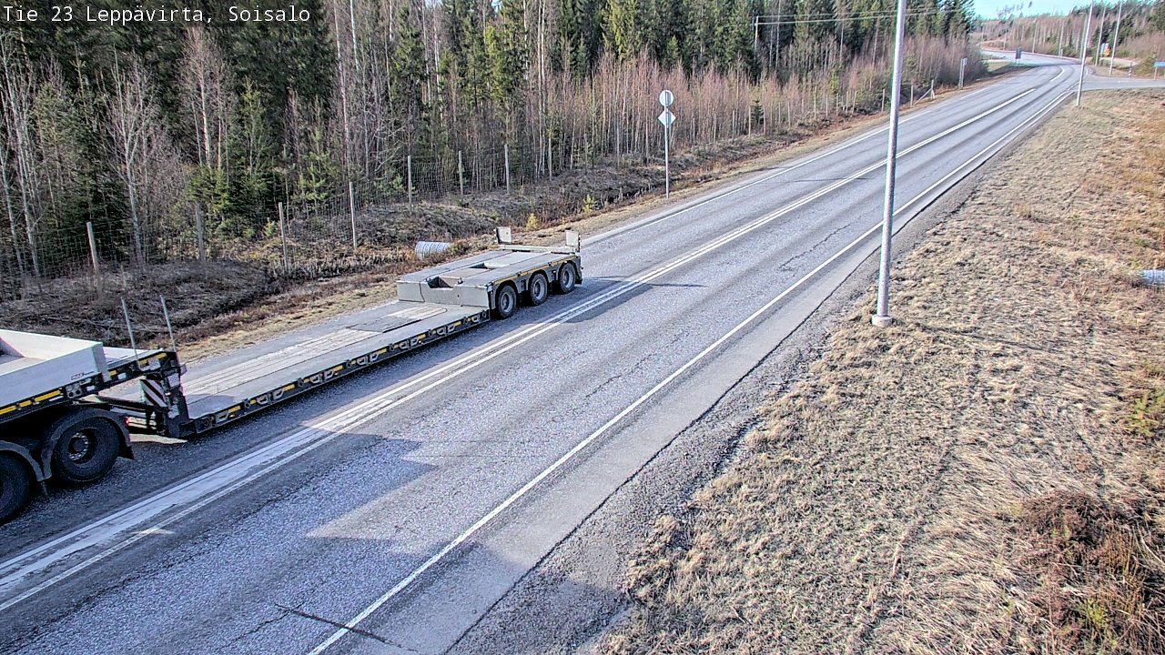 Weather Camera Image Väg 23 Leppävirta, Soisalo, Leppävirta, Pohjois-Savo
