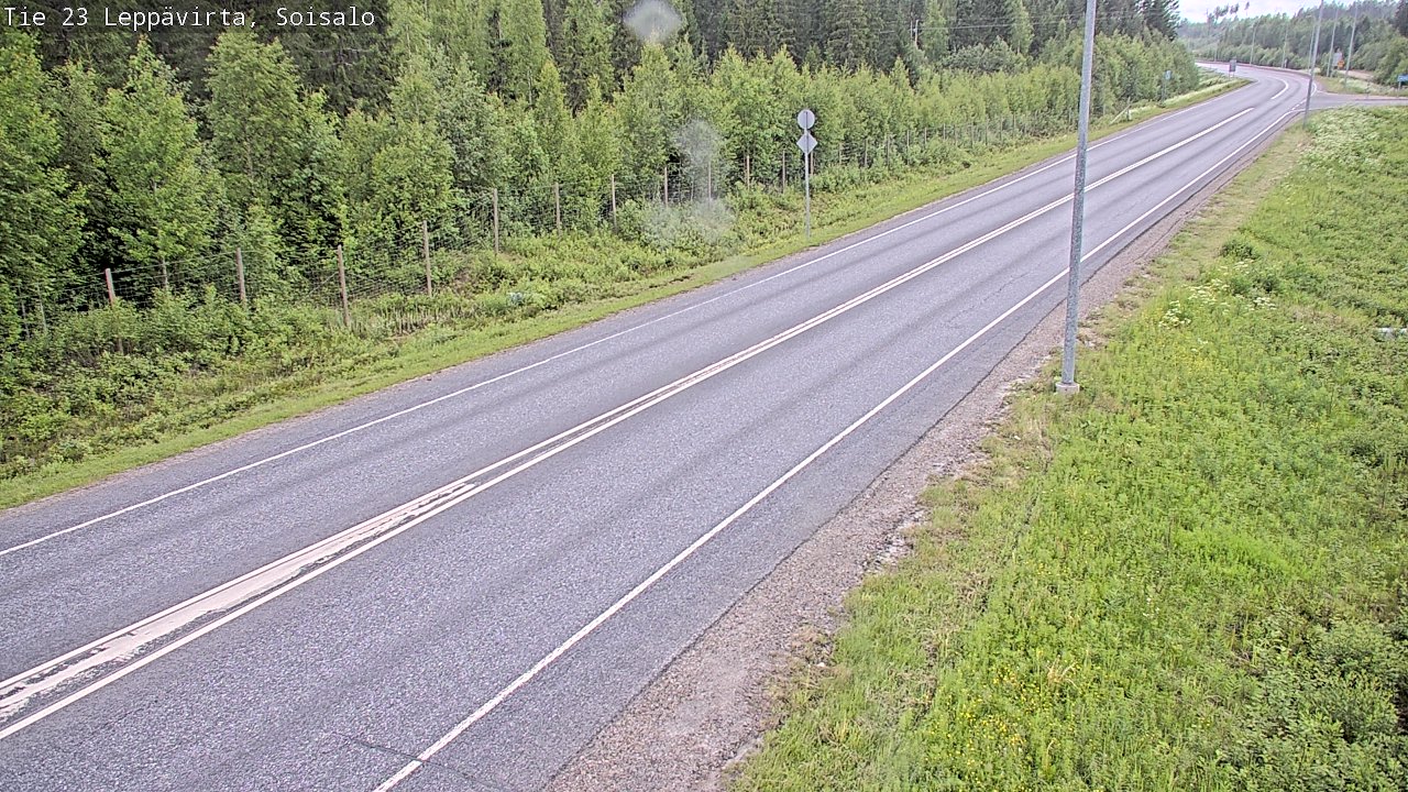 Weather Camera Image Road 23 Leppävirta, Soisalo, Leppävirta, Pohjois-Savo