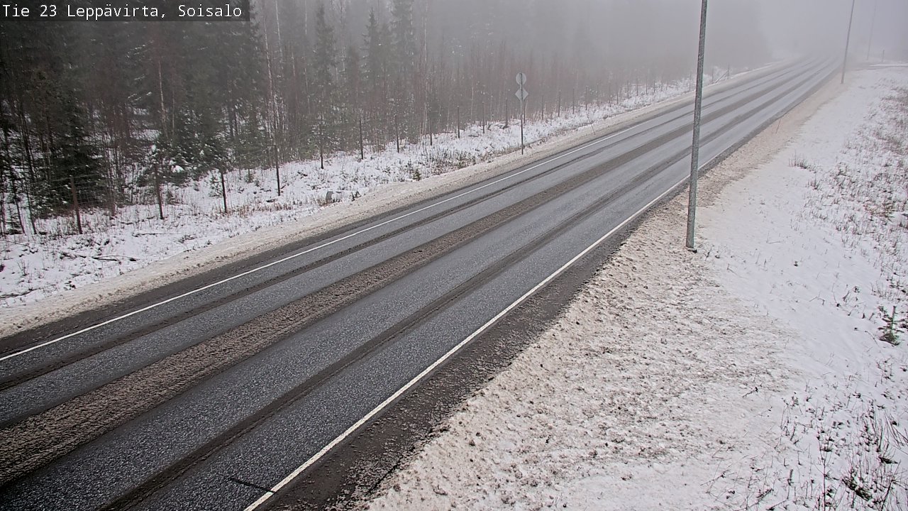 Weather Camera Image Road 23 Leppävirta, Soisalo, Leppävirta, Pohjois-Savo