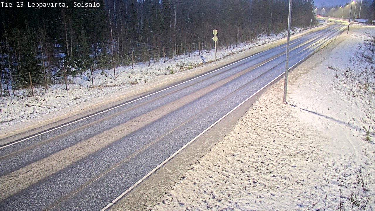Weather Camera Image Road 23 Leppävirta, Soisalo, Leppävirta, Pohjois-Savo