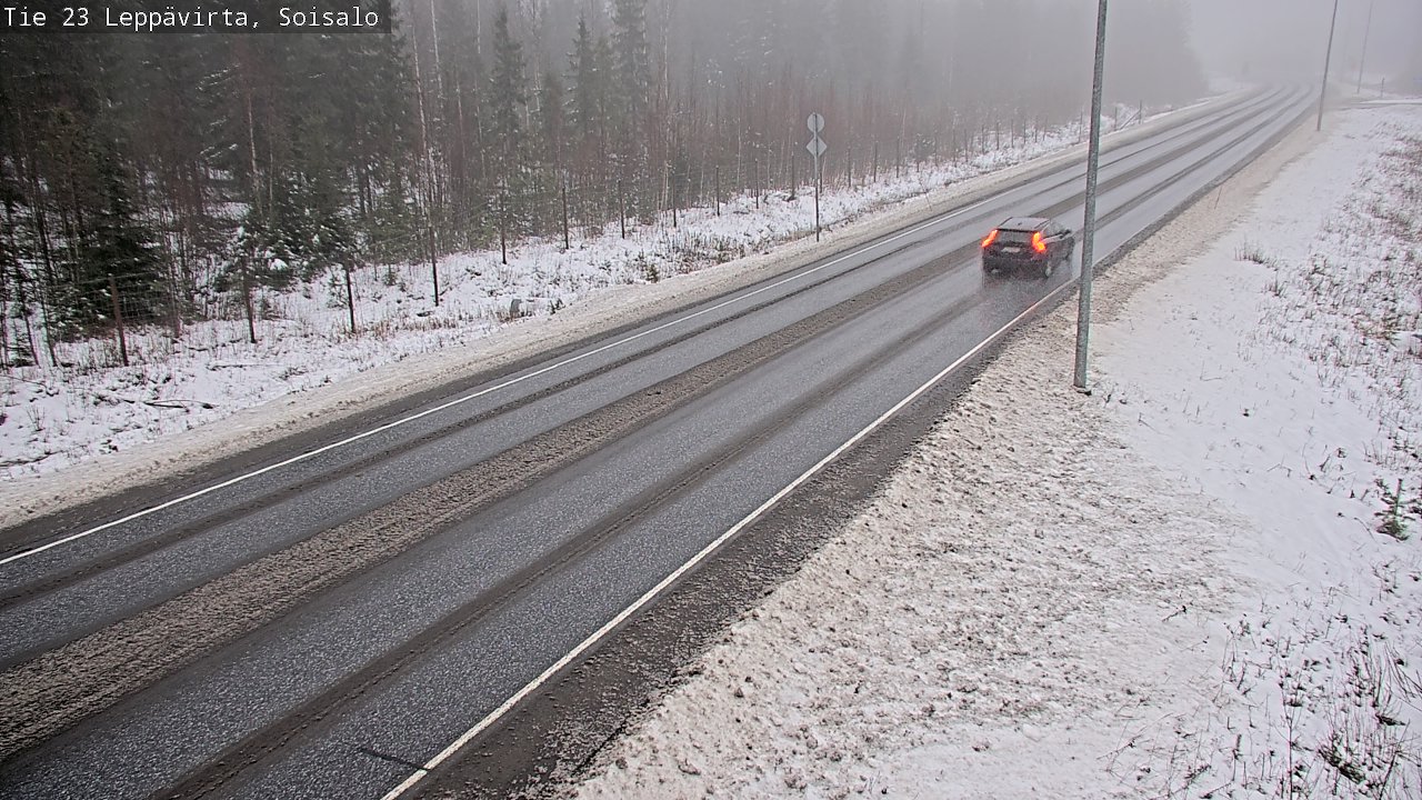 Weather Camera Image Road 23 Leppävirta, Soisalo, Leppävirta, Pohjois-Savo