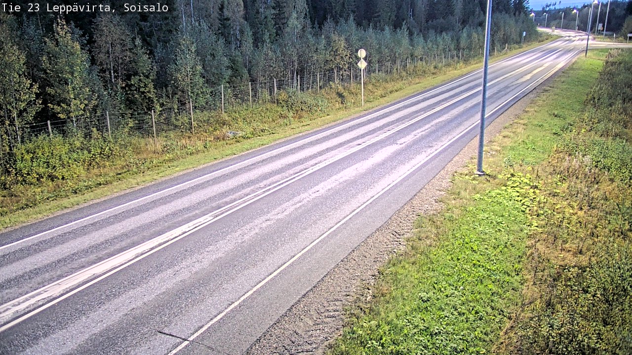 Weather Camera Image Road 23 Leppävirta, Soisalo, Leppävirta, Pohjois-Savo