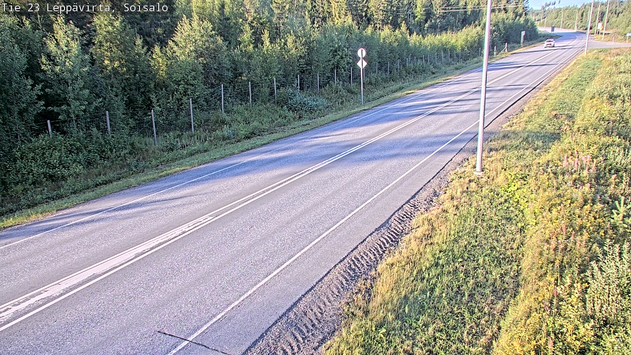 Weather Camera Image Road 23 Leppävirta, Soisalo, Leppävirta, Pohjois-Savo