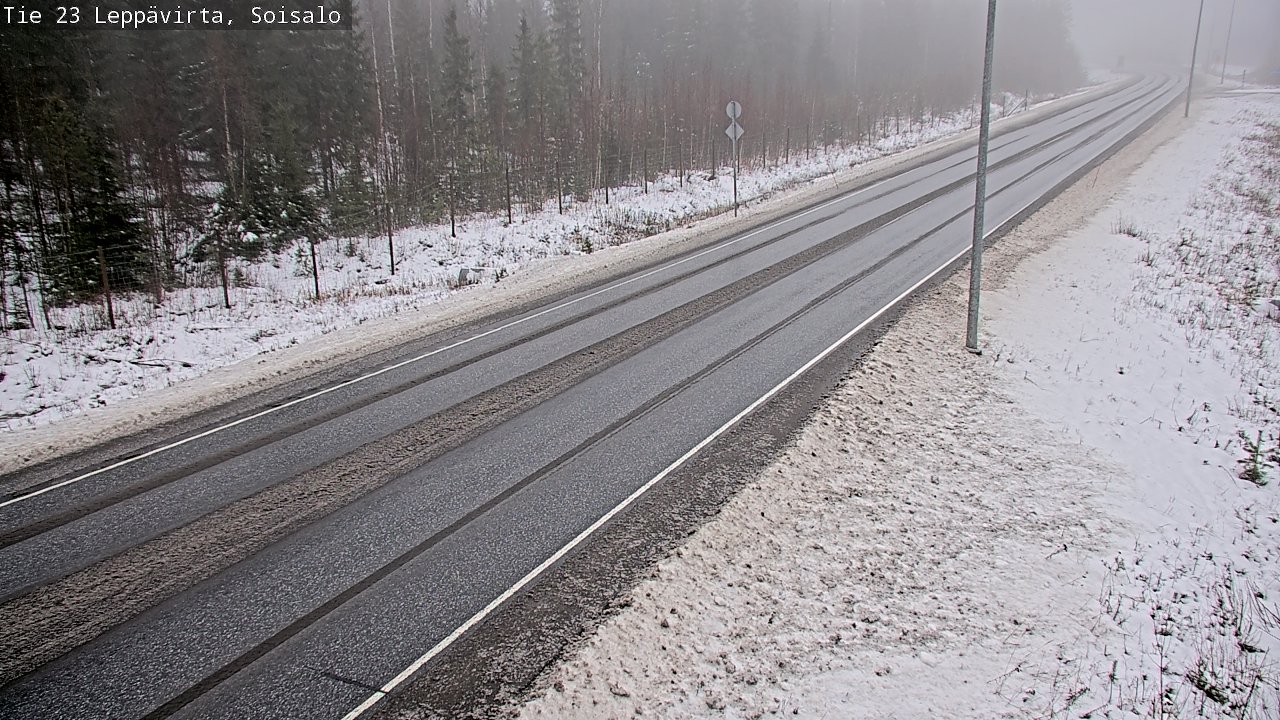 Weather Camera Image Road 23 Leppävirta, Soisalo, Leppävirta, Pohjois-Savo