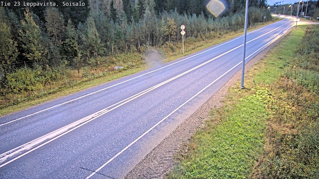 Weather Camera Image Road 23 Leppävirta, Soisalo, Leppävirta, Pohjois-Savo