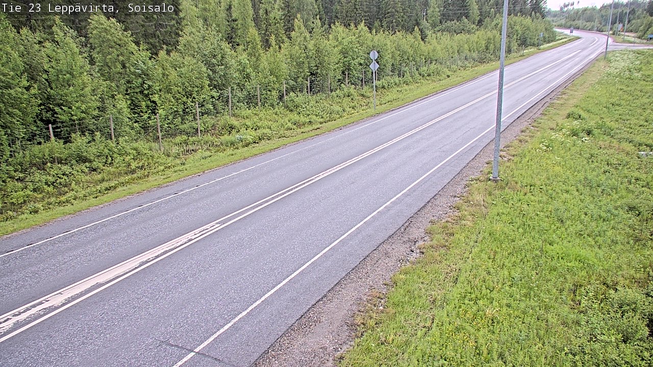 Weather Camera Image Road 23 Leppävirta, Soisalo, Leppävirta, Pohjois-Savo