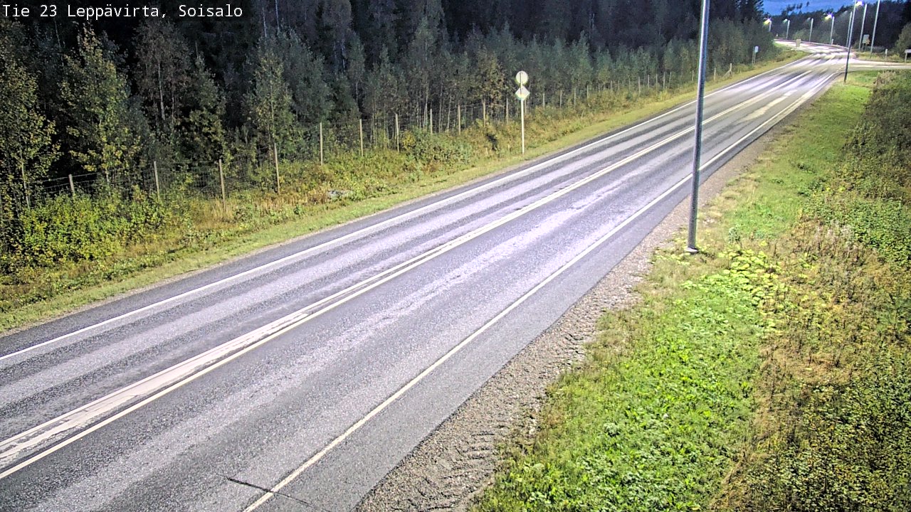 Weather Camera Image Road 23 Leppävirta, Soisalo, Leppävirta, Pohjois-Savo