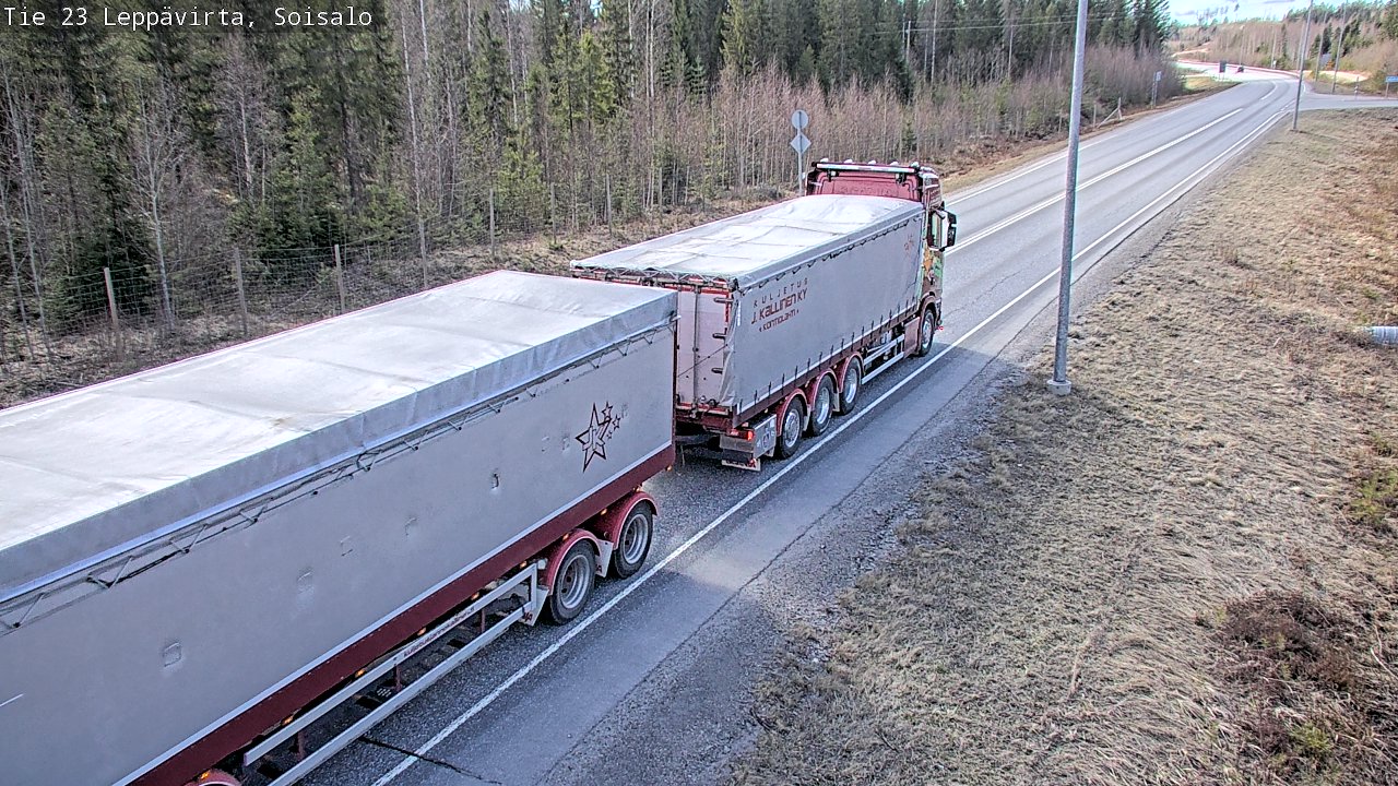 Weather Camera Image Väg 23 Leppävirta, Soisalo, Leppävirta, Pohjois-Savo