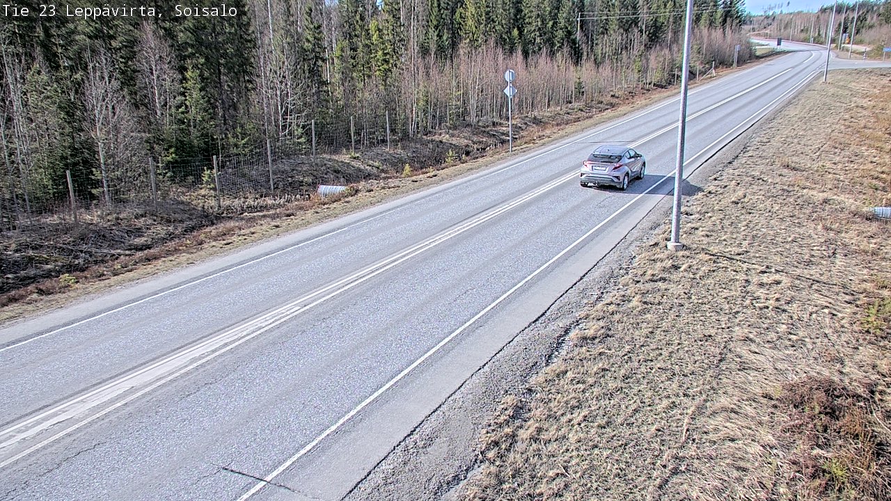 Weather Camera Image Väg 23 Leppävirta, Soisalo, Leppävirta, Pohjois-Savo