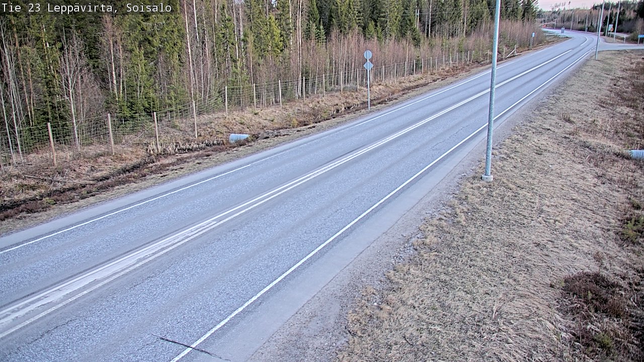 Weather Camera Image Väg 23 Leppävirta, Soisalo, Leppävirta, Pohjois-Savo