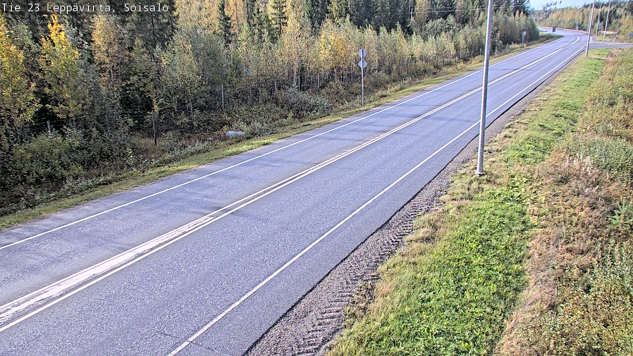 Weather Camera Image Road 23 Leppävirta, Soisalo, Leppävirta, Pohjois-Savo