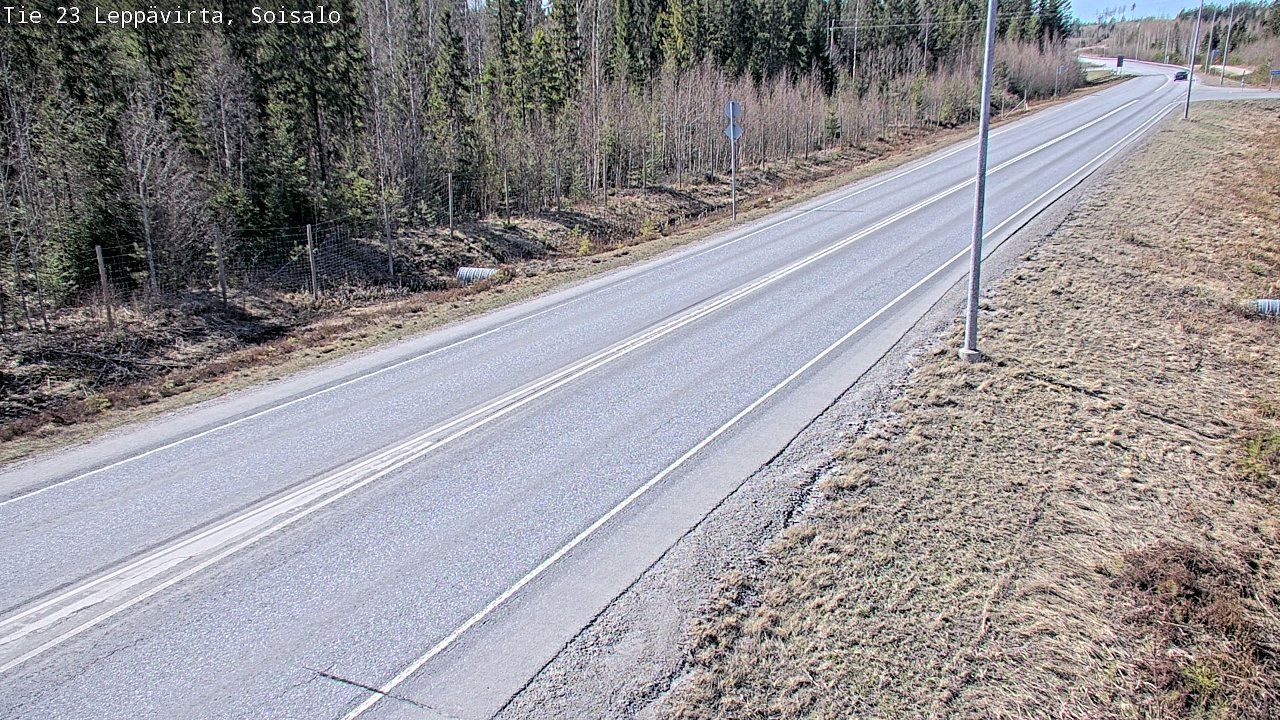 Weather Camera Image Road 23 Leppävirta, Soisalo, Leppävirta, Pohjois-Savo