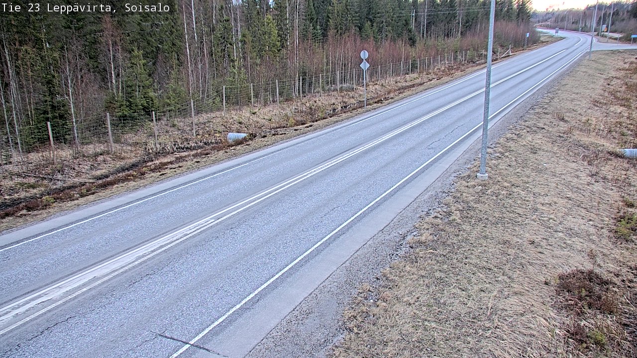 Weather Camera Image Väg 23 Leppävirta, Soisalo, Leppävirta, Pohjois-Savo