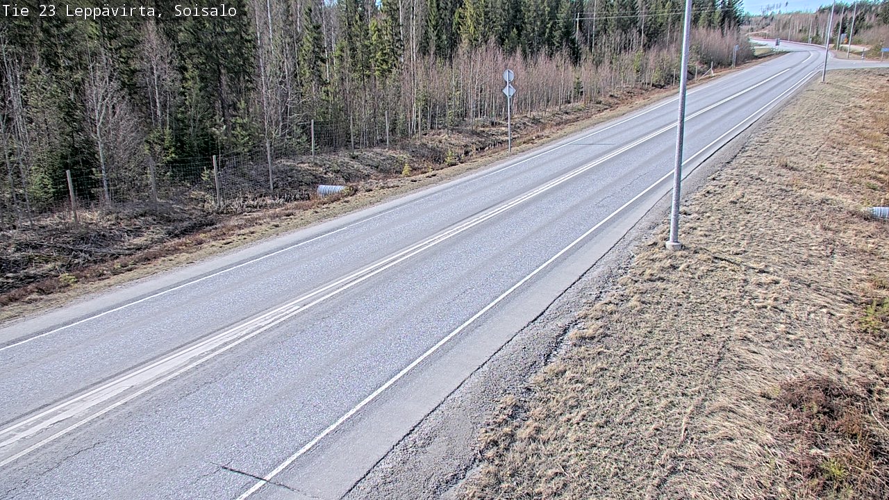 Weather Camera Image Väg 23 Leppävirta, Soisalo, Leppävirta, Pohjois-Savo