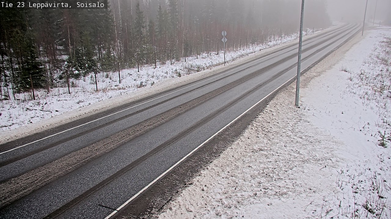 Weather Camera Image Road 23 Leppävirta, Soisalo, Leppävirta, Pohjois-Savo