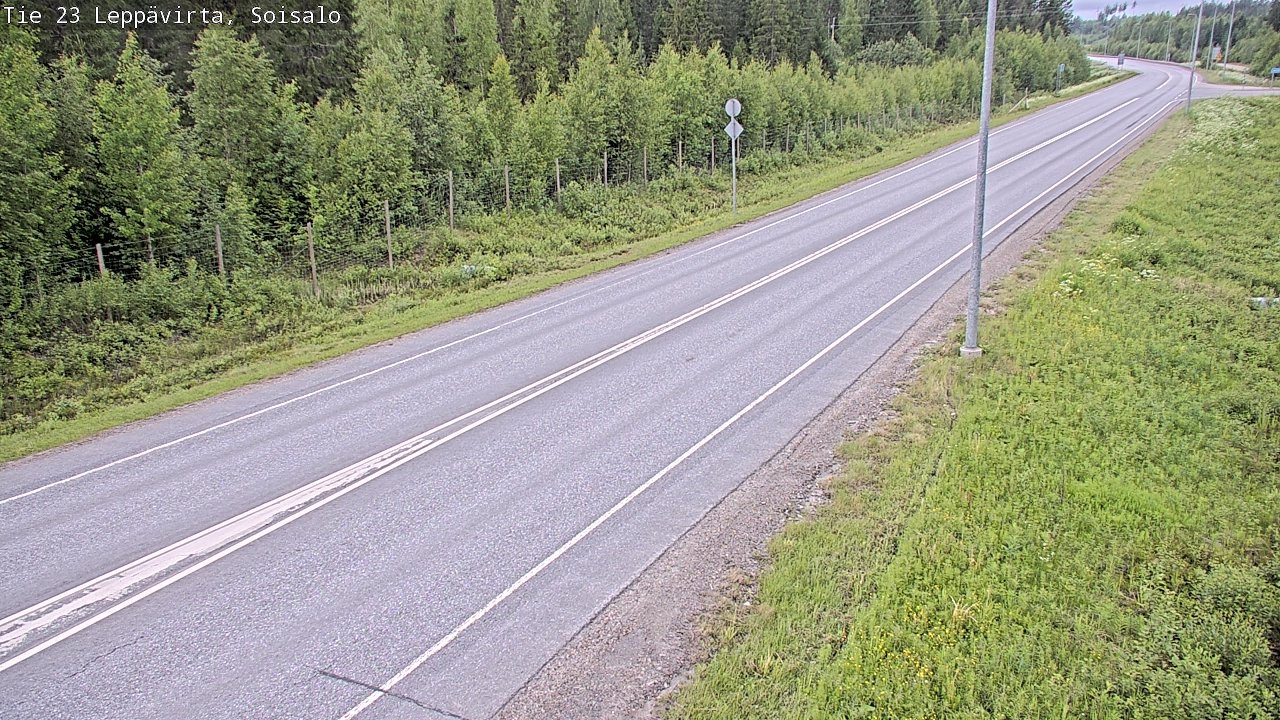 Weather Camera Image Road 23 Leppävirta, Soisalo, Leppävirta, Pohjois-Savo