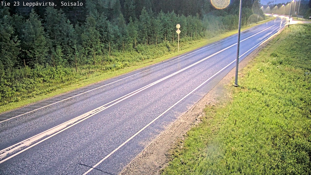 Weather Camera Image Road 23 Leppävirta, Soisalo, Leppävirta, Pohjois-Savo