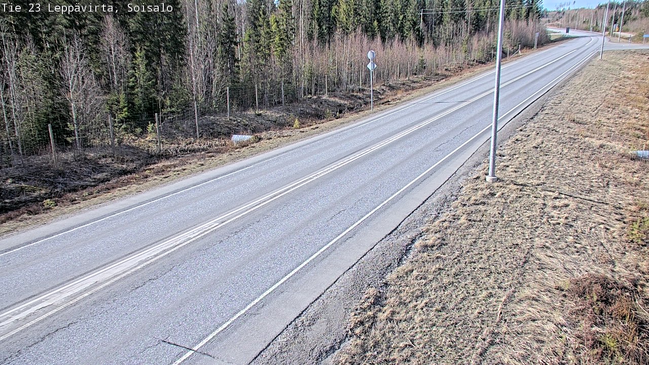 Weather Camera Image Väg 23 Leppävirta, Soisalo, Leppävirta, Pohjois-Savo