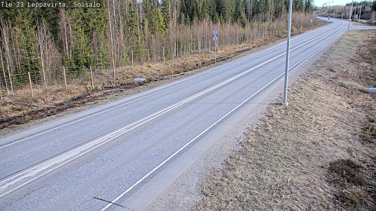 Weather Camera Image Väg 23 Leppävirta, Soisalo, Leppävirta, Pohjois-Savo