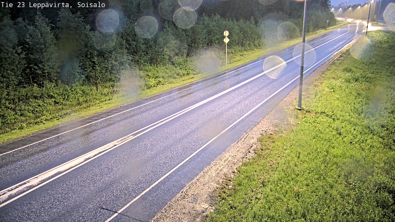Weather Camera Image Road 23 Leppävirta, Soisalo, Leppävirta, Pohjois-Savo