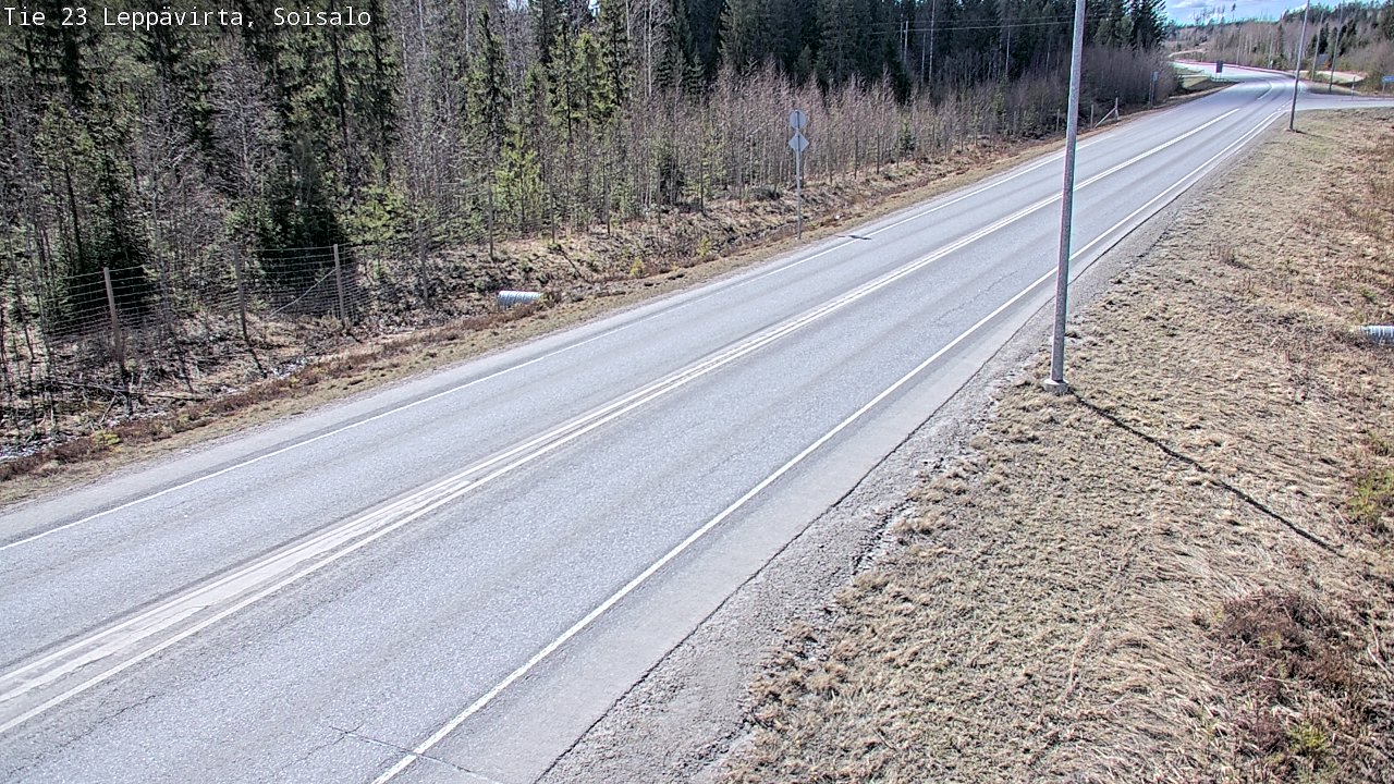 Weather Camera Image Väg 23 Leppävirta, Soisalo, Leppävirta, Pohjois-Savo