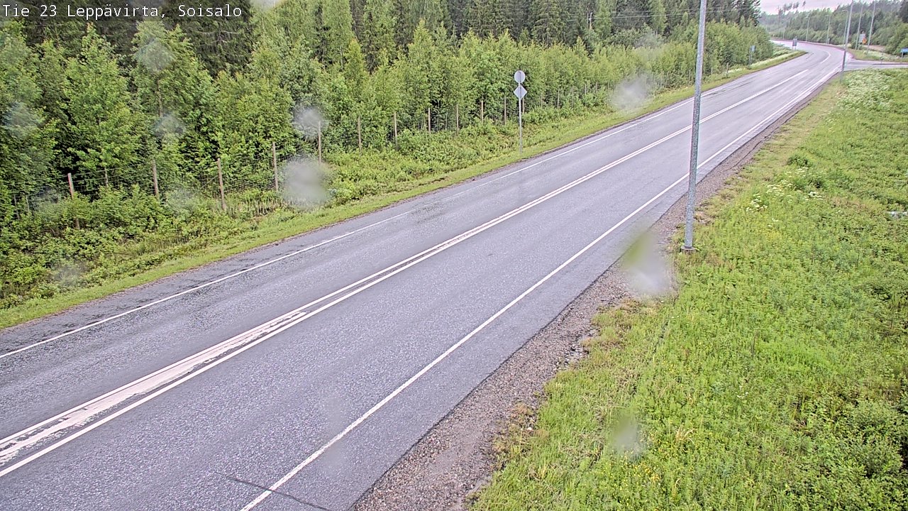 Weather Camera Image Road 23 Leppävirta, Soisalo, Leppävirta, Pohjois-Savo