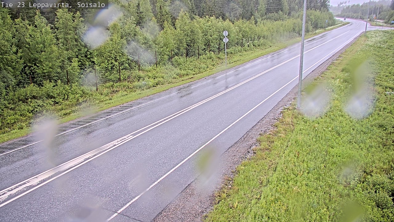 Weather Camera Image Road 23 Leppävirta, Soisalo, Leppävirta, Pohjois-Savo
