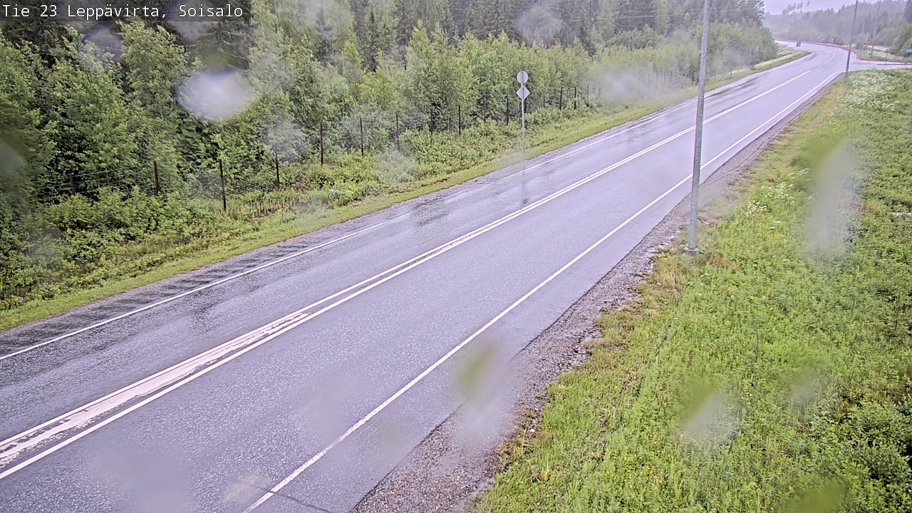 Weather Camera Image Road 23 Leppävirta, Soisalo, Leppävirta, Pohjois-Savo