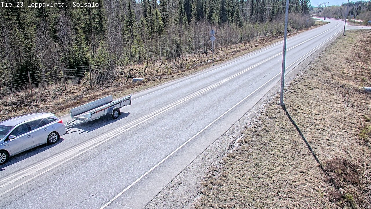 Weather Camera Image Road 23 Leppävirta, Soisalo, Leppävirta, Pohjois-Savo
