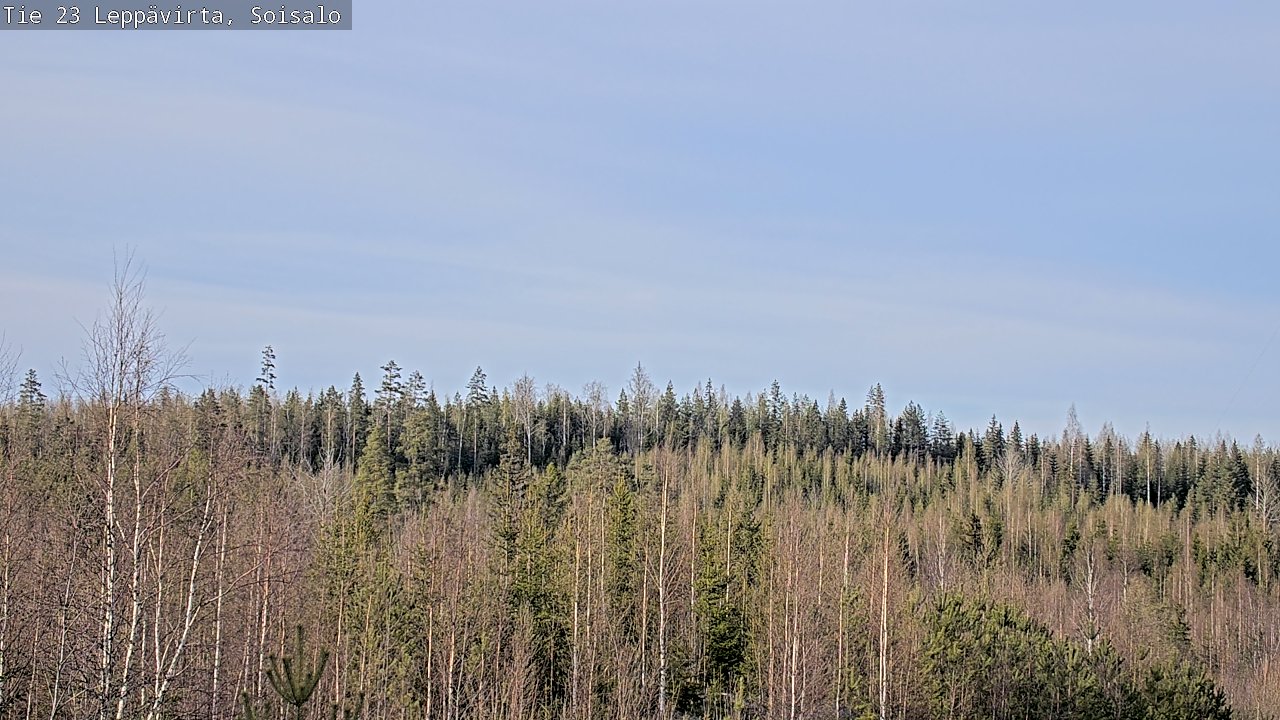 Weather Camera Image Väg 23 Leppävirta, Soisalo, Leppävirta, Pohjois-Savo