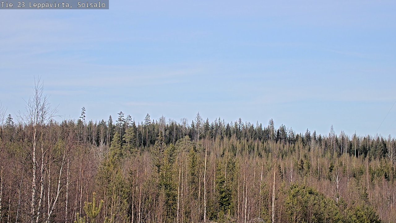 Weather Camera Image Väg 23 Leppävirta, Soisalo, Leppävirta, Pohjois-Savo