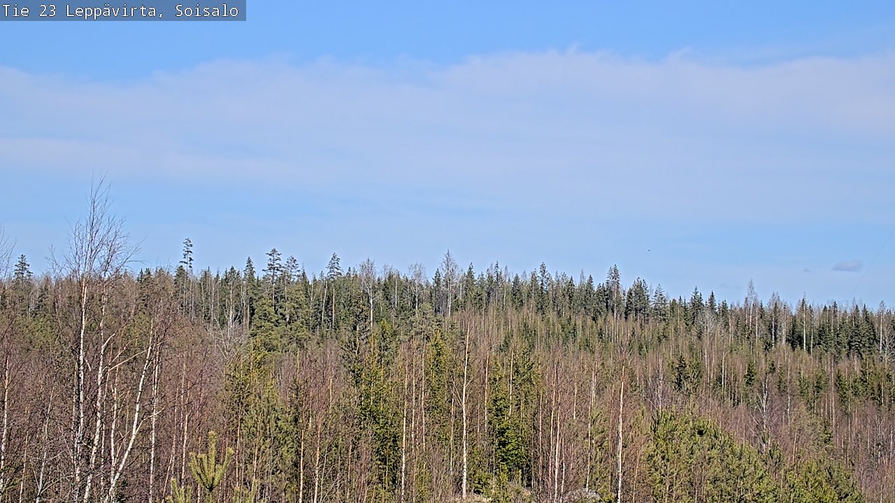 Weather Camera Image Väg 23 Leppävirta, Soisalo, Leppävirta, Pohjois-Savo