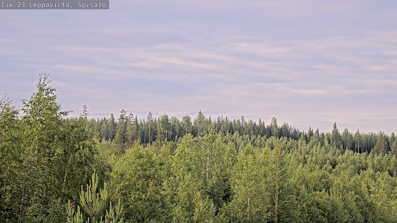 Weather Camera Image Väg 23 Leppävirta, Soisalo, Leppävirta, Pohjois-Savo
