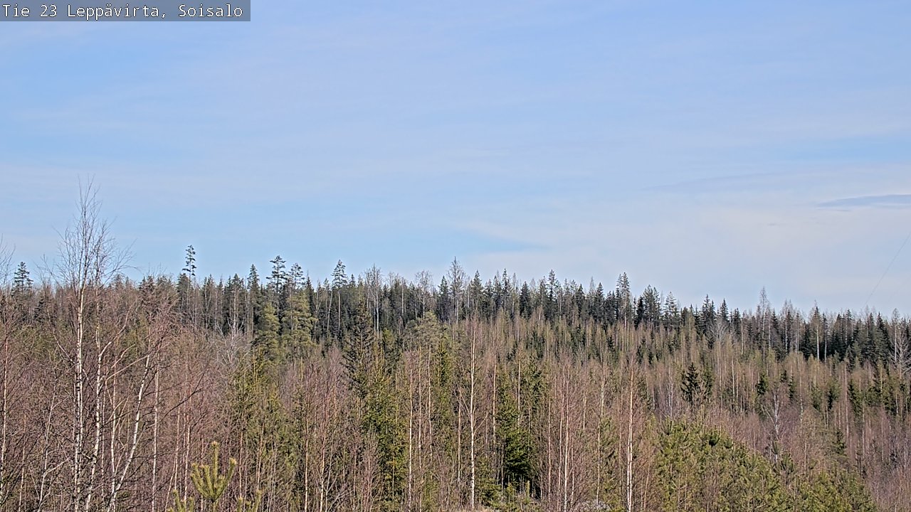 Weather Camera Image Väg 23 Leppävirta, Soisalo, Leppävirta, Pohjois-Savo