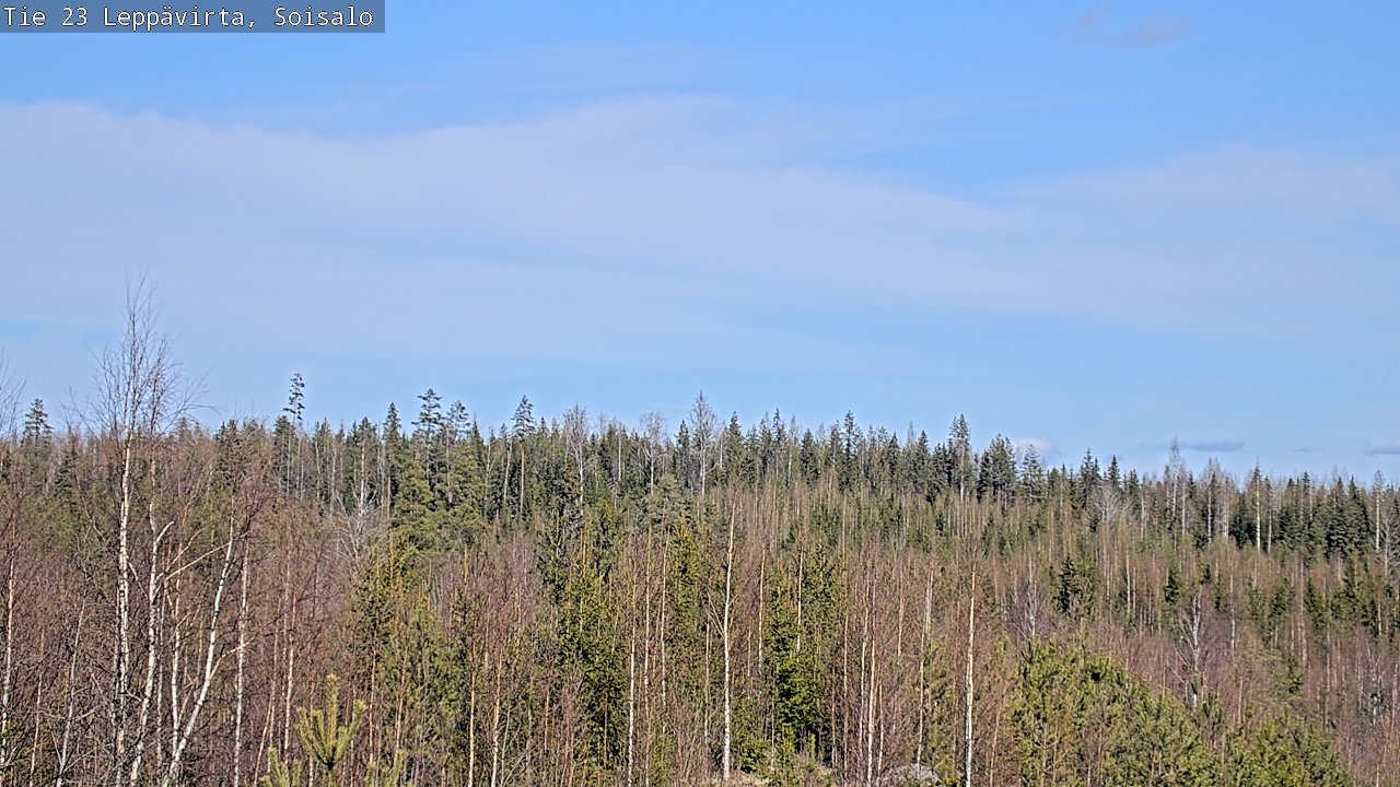 Weather Camera Image Väg 23 Leppävirta, Soisalo, Leppävirta, Pohjois-Savo