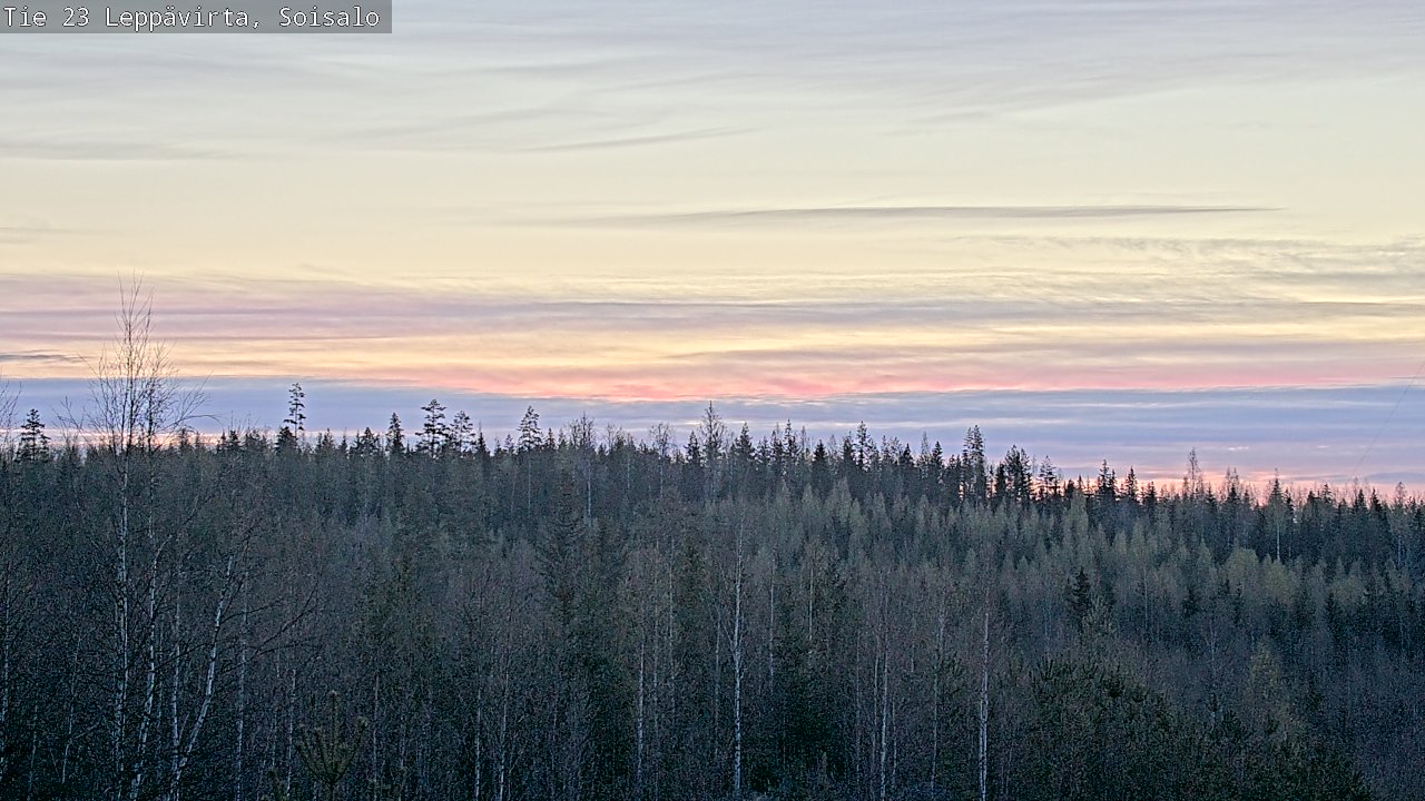 Weather Camera Image Väg 23 Leppävirta, Soisalo, Leppävirta, Pohjois-Savo