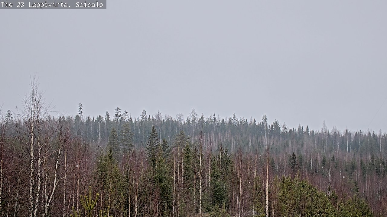 Weather Camera Image Road 23 Leppävirta, Soisalo, Leppävirta, Pohjois-Savo