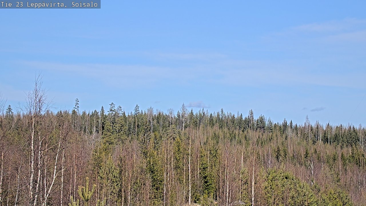 Weather Camera Image Väg 23 Leppävirta, Soisalo, Leppävirta, Pohjois-Savo