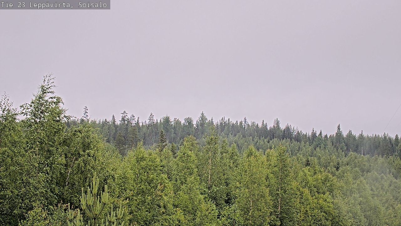 Weather Camera Image Road 23 Leppävirta, Soisalo, Leppävirta, Pohjois-Savo